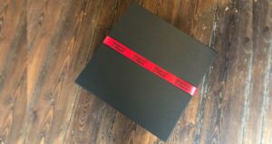 makers mark box and ribbon